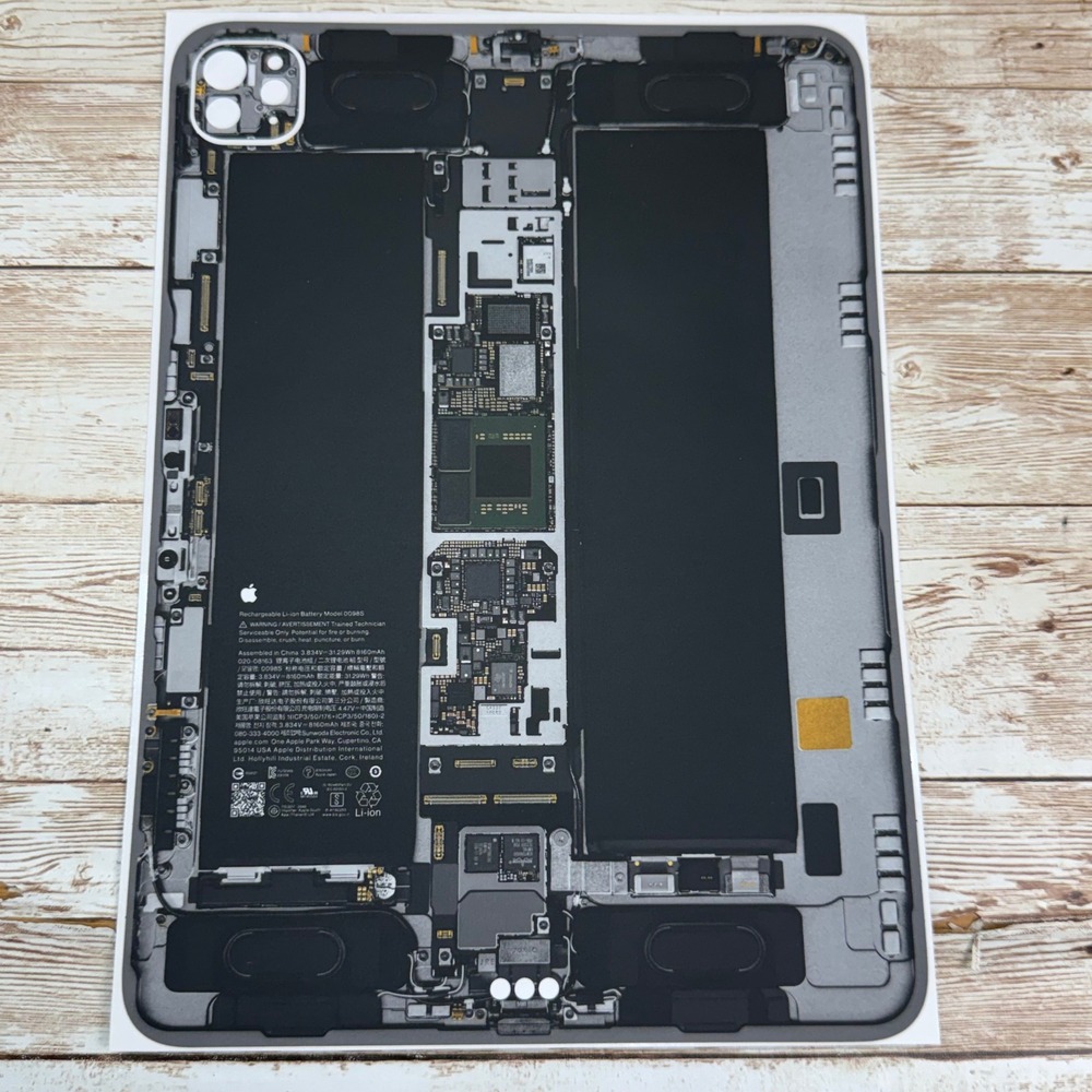 Apple 11" iPad Pro 2nd Gen Graphic Skin Decal Multicolor Teardown Print‎